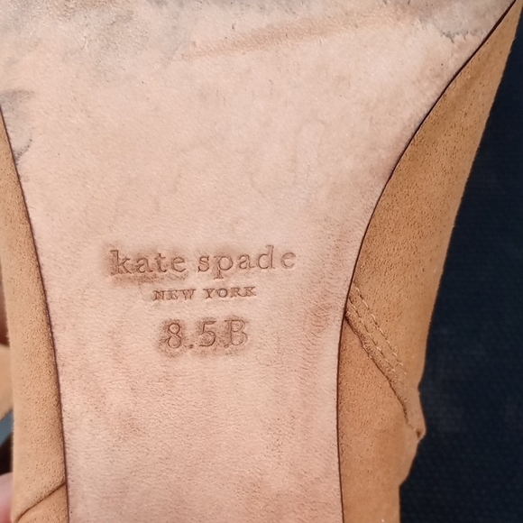 Kate Spade Camel Suede Ankle Booties - Picture 13 of 13